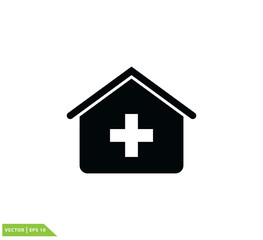 Medical check icon vector logo template