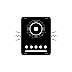 speaker noise melody sound music silhouette style icon
