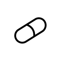 Vector illustration, capsule icon design