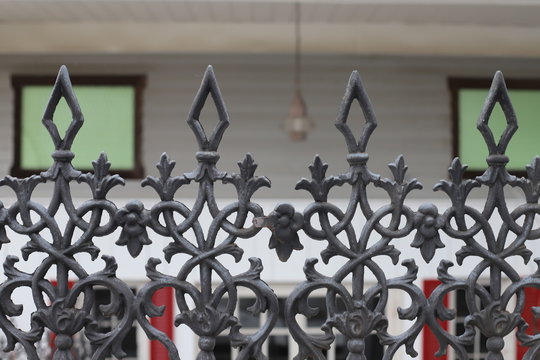 Architecture pattern. Close up of a antique fance.