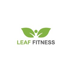 Leaf Fitness Logo Natural and Modern