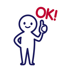 人物　人間　シンプル　デフォルメ　OK