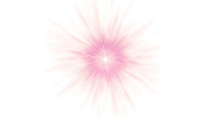 Abstract 3d illustration of a red light star isolated on a white background