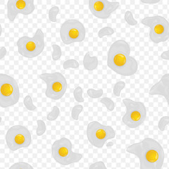 Chicken egg pattern realistic illustration