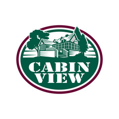 cabin logo , village logo