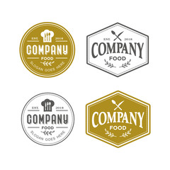 Fototapeta na wymiar Food Company Logo