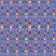 Colorful Seamless Triangle Pattern, Abstract, Illustrator Geometric Pattern Wallpaper