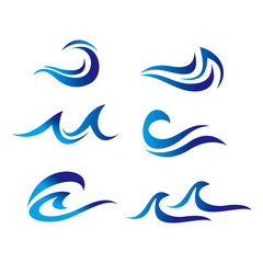 Fototapeta na wymiar Wave Logo