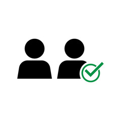 User account icon design. vector illustration