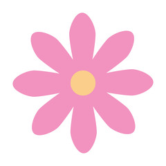 cute flower nature isolated icon vector illustration design