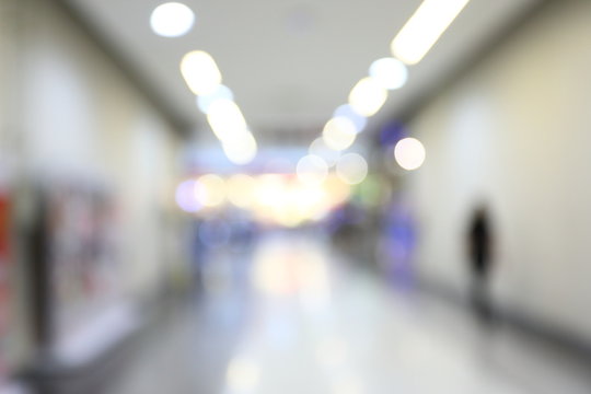 people walking in entrance of gateway terminal, abstract image blur background