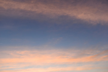 Naklejka na ściany i meble colorful cloud above dramatic dusk sky
