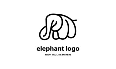 The concept of modern Sderhana elephant logo design is easy to remember