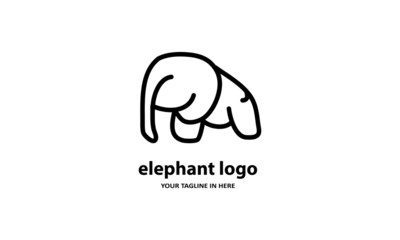 The concept of modern Sderhana elephant logo design is easy to remember