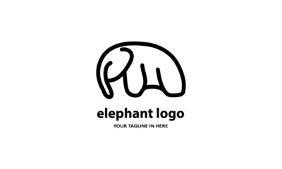 The concept of modern Sderhana elephant logo design is easy to remember