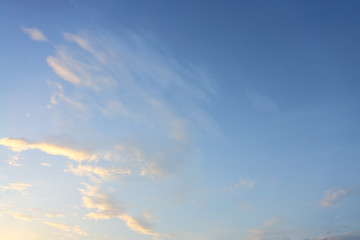 Naklejka na ściany i meble evening blue sky background