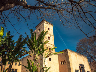 Fototapeta premium Church or Mosque tower in Morocco