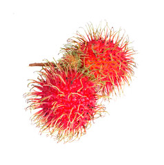 Rambutan an isolated on white background with clipping path.