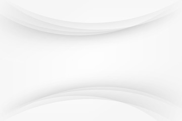 White abstract elegant background with dynamic shapes composition. Minimal clean design backdrop. Vector illustration.