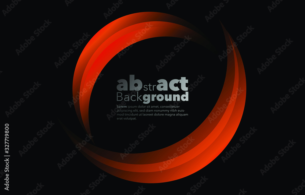 Poster linear geometric pattern, abstract premium lava red gradient on a black background. card. poster. la