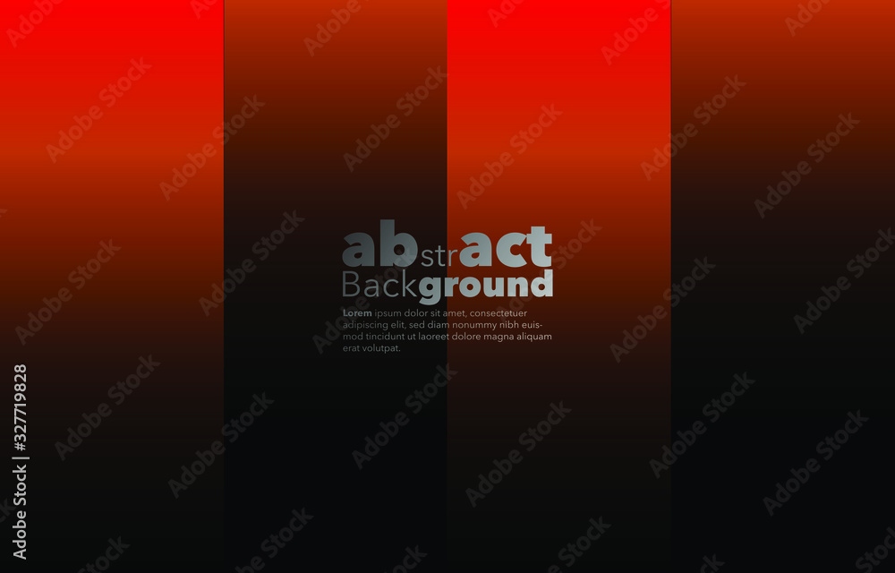 Poster linear geometric pattern, abstract premium lava red gradient on a black background. card. poster. la
