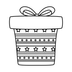 gift box present isolated icon vector illustration design
