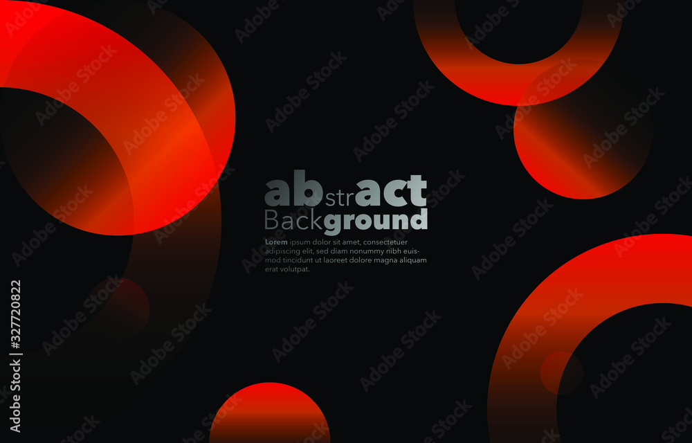 Poster linear geometric pattern, abstract premium lava red gradient on a black background. card. poster. la