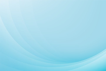 Gradient blue backdrop with composition of curves. Abstract light blue background vector illustration. 