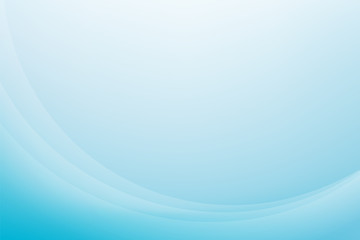 Gradient blue backdrop with composition of curves. Abstract light blue background vector illustration. 