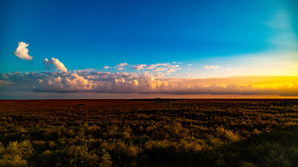 Sunset over the Everglades 