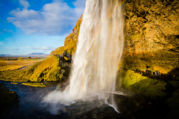 Fototapeta na wymiar Seljalandsfoss, waterfall in Iceland
