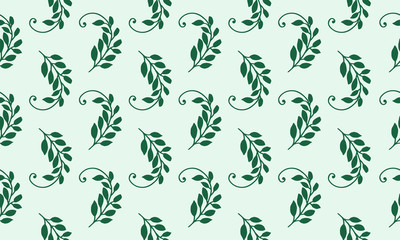 Fototapeta na wymiar Unique shape of Botanical leaf, with floral pattern background design.