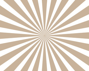 Obraz premium Brown Sunburst Pattern Background. Rays. Radial. Abstract. Retro. Vintage.