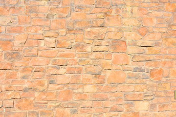 Red Stone Wall Abstract