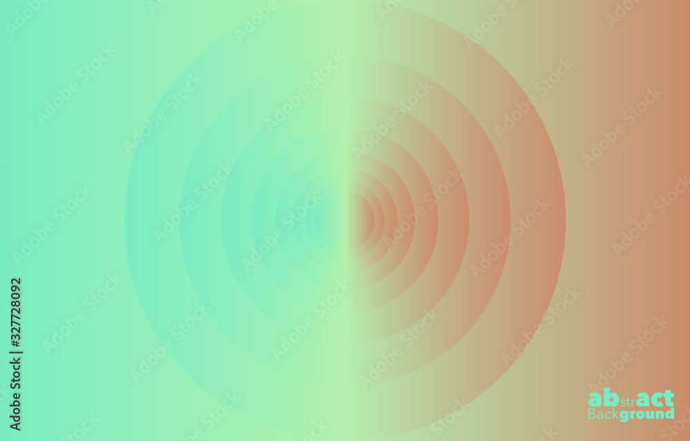 Poster abstract gradient on a sky blue and orange peach background with copy space. card. poster. elements 