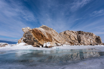 Lake Baikal, Russia, the world's largest freshwater lake, is located in Siberia and was declared a...