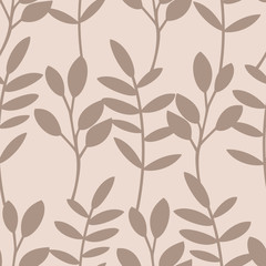 Leaves Nature Collection Illustration Seamless Pattern Background 10