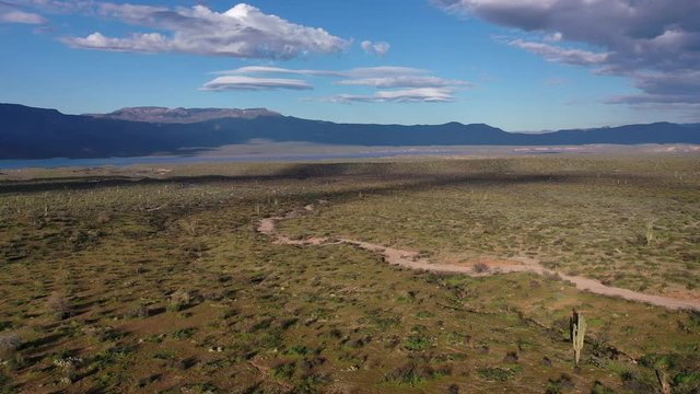 Aerial 4k of  a Arizona high country ranch
