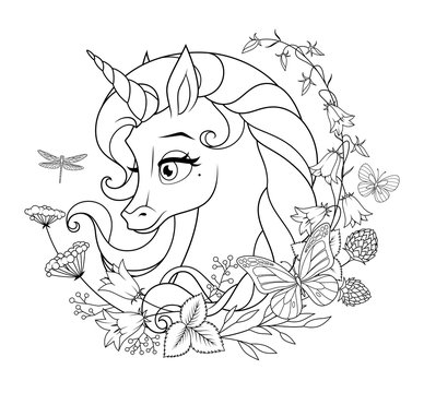 Share 79+ unicorn sketch outline - seven.edu.vn