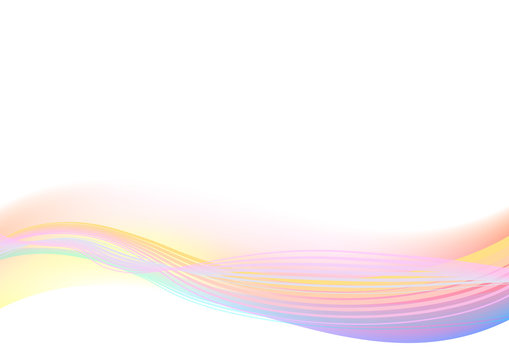 虹色の波型のデジタルサイバーイメージ背景