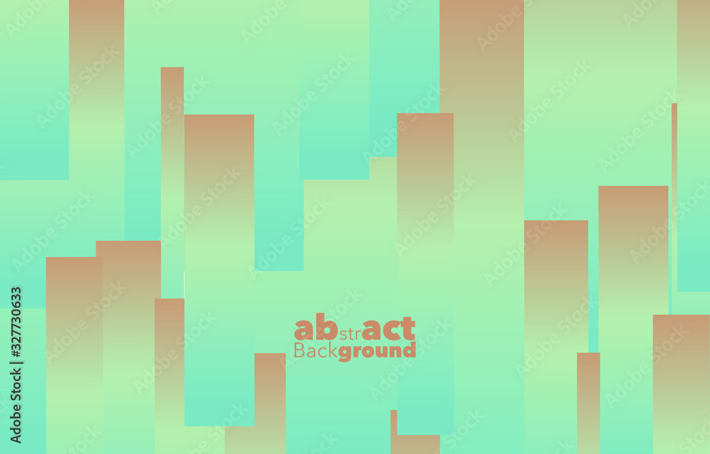 Poster square graphic, abstract gradient on a sky blue and orange peach background with copy space. card. p