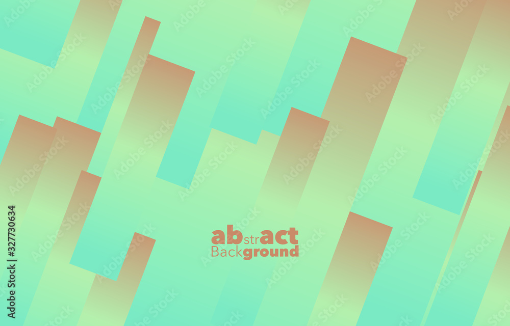 Poster square graphic, abstract gradient on a sky blue and orange peach background with copy space. card. p