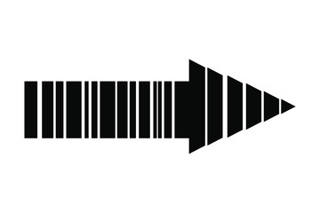 EPS 10 vector. A flat designed black arrow. Good for projects.