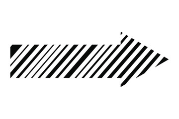 EPS 10 vector. A flat designed black arrow. Good for projects.