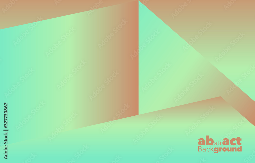 Poster square graphic, abstract gradient on a sky blue and orange peach background with copy space. card. p