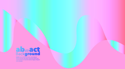 Abstract gradients Background. Holographic shapes. Neon for decoration. Cover. Card. Minimal concept.