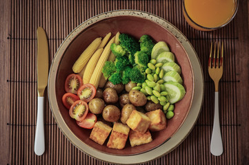 Vegan Buddha Bowl with tofu