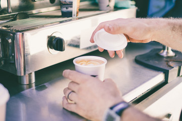 barista working