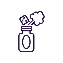 spray prank bottle, line style icon