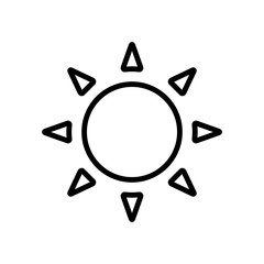 sunny icon vector template